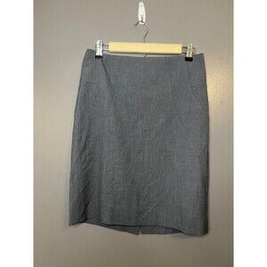 The Limited Collection Skirt Womens 4 Gray Pencil Lined Back Zip Knee Length